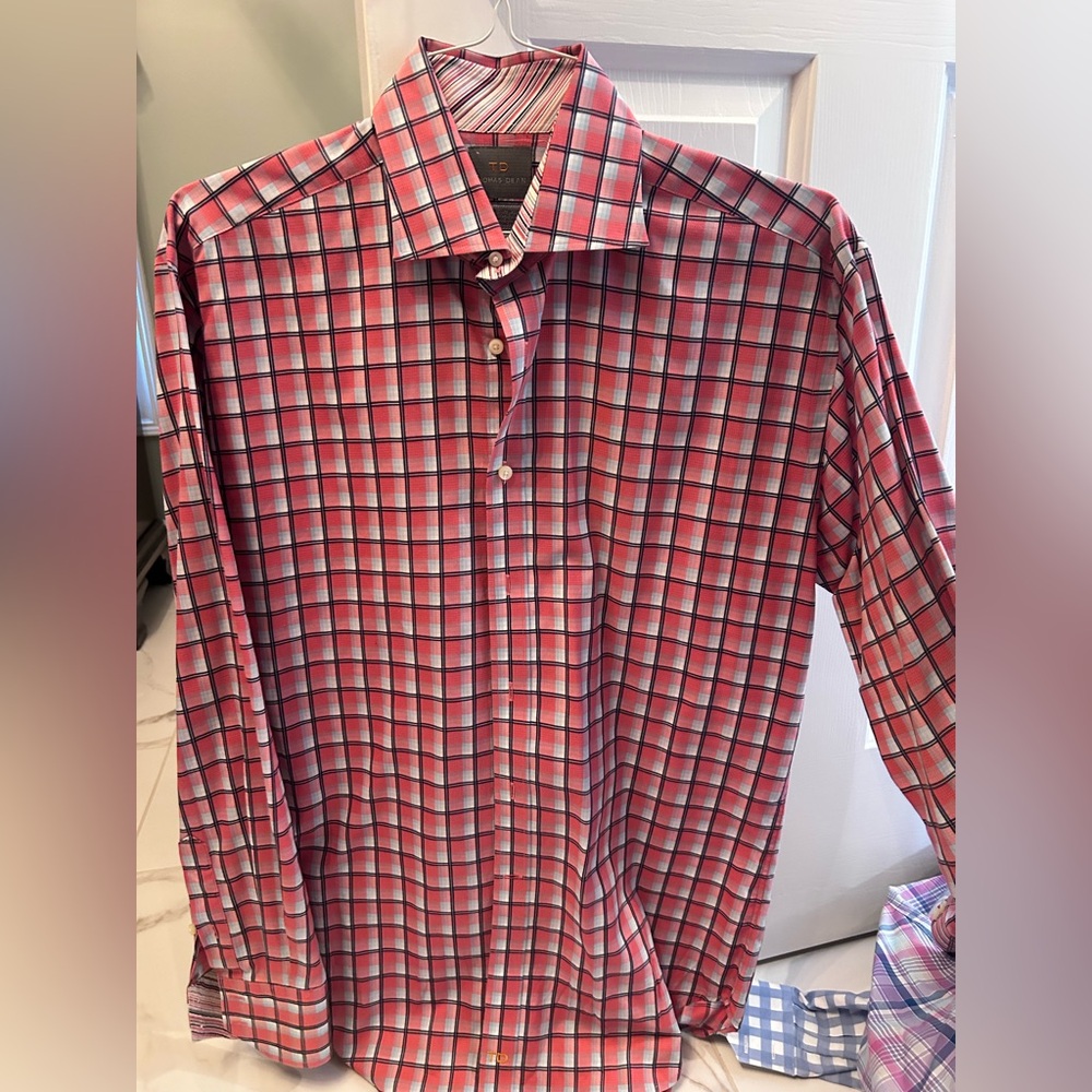 Thomas Dean Men's Checkered Shirt